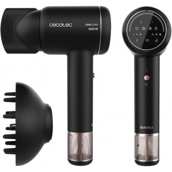 Secador de Pelo Iónico CECOTEC Bamba Ionicare Rockstar Ion Touch con Motor Digital
