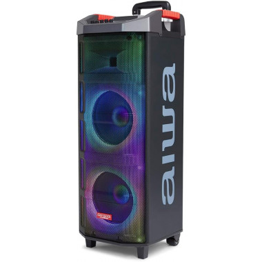 Altavoz BLUETOOTH AIWA KBTUS-710 con Karaoke 700W + 2 Micr&oacute;fonos
