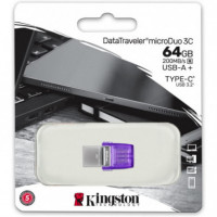 Pendrive KINGSTON Datatraveler Microduo 3C 64GB USB 3.2 / Usb-c Otg