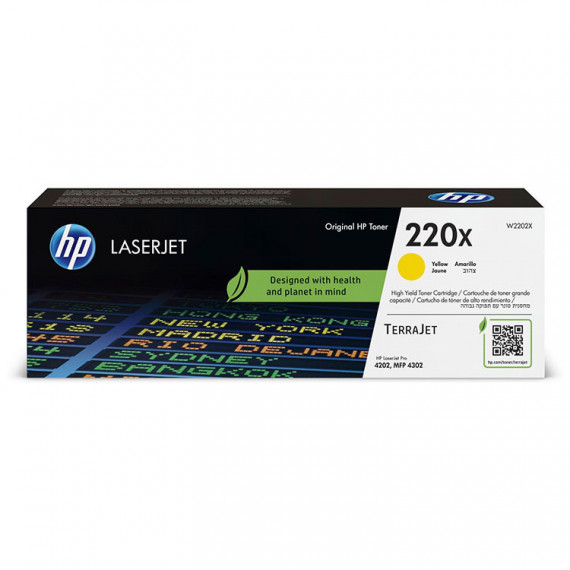Tóner Original HP 220X Amarillo 5.500 Págs.