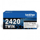Tóner BROTHER TN-2420 Negro 3.000 Pag. Twin