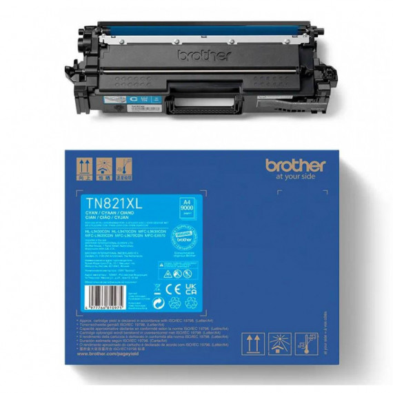Tóner BROTHER Original TN-821XLC Cian