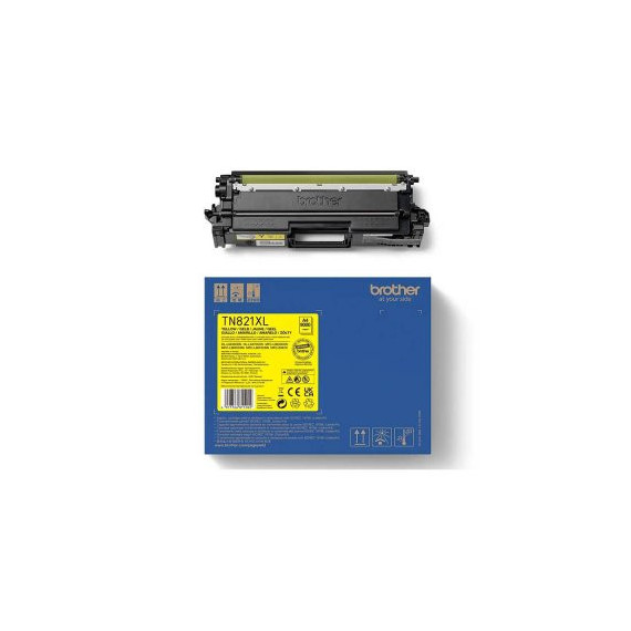 Tóner BROTHER Original TN-821XLY Amarillo