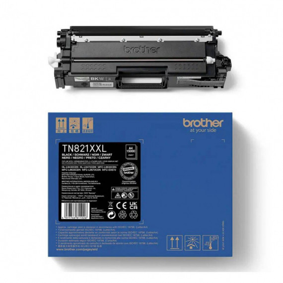 Tóner BROTHER Original TN-821XXLBK Negro