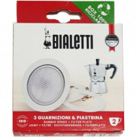 Set de 3 Juntas + Filtro de Repuesto BIALETTI 2 Tazas