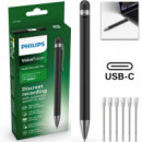 Grabadora de Voz Digital y Bolígrafo PHILIPS DVT1600 32GB con Usb-c y Sembly Ai