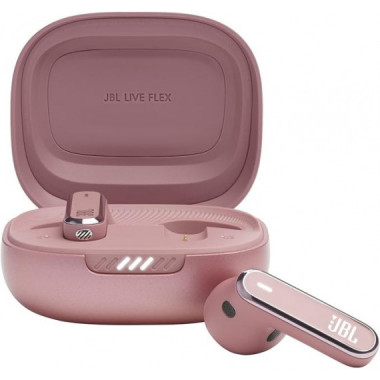 Auriculares BLUETOOTH JBL Live Flex Rosa con Cancelaci&oacute;n de Ruido