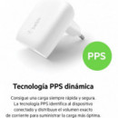 Cargador Red BELKIN Usb-c de 30W con Pps Carga Rápida Pd 3.0
