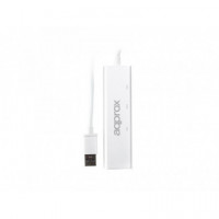 Tarjeta de Sonido USB + USB 3.0 Hub  APPROX
