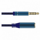 Cable Jack Macho - Hembra Metálico 3,5MM de 4 Polos 3MTRS.  DIMELEC