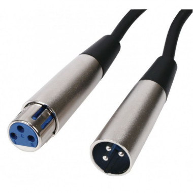 Cable de Micr&oacute;fono Xlr-canon Macho - Hembra 3MTS.  DIMELEC