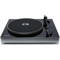 Tocadiscos AIWA BLUETOOTH Cápsula de Aluminio Magnética, Brazo Balanceado Negro