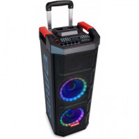 Altavoz BLUETOOTH AIWA KBTUS-608 con Karaoke 600W + 2 Micrófonos