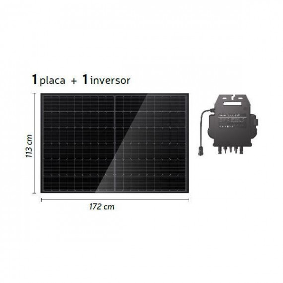 Kit Solar para Balcón con Placa Rígida 400W Más Inversor de ENGEL