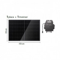 Kit Solar para Balcón con Placa Rígida 400W Más Inversor de ENGEL