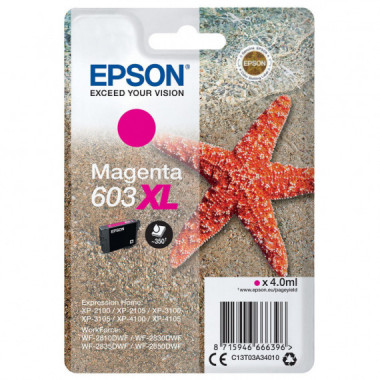 Tinta EPSON 603XL Magenta Estrella