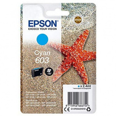 Tinta EPSON 603 Cian