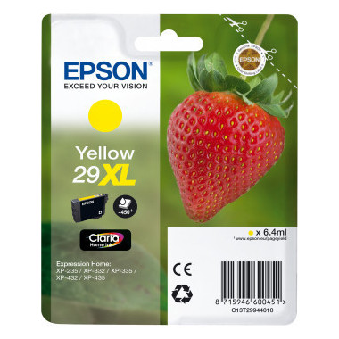 Tinta EPSON 29XL Amarillo Fresa