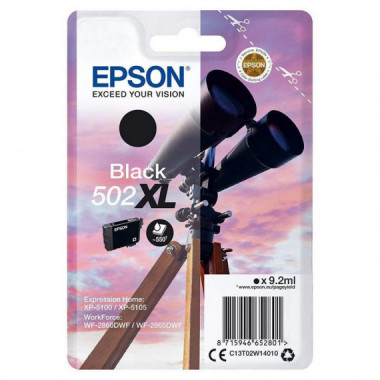Tinta EPSON 502XL Negro
