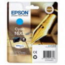 Tinta EPSON 16XL Cian