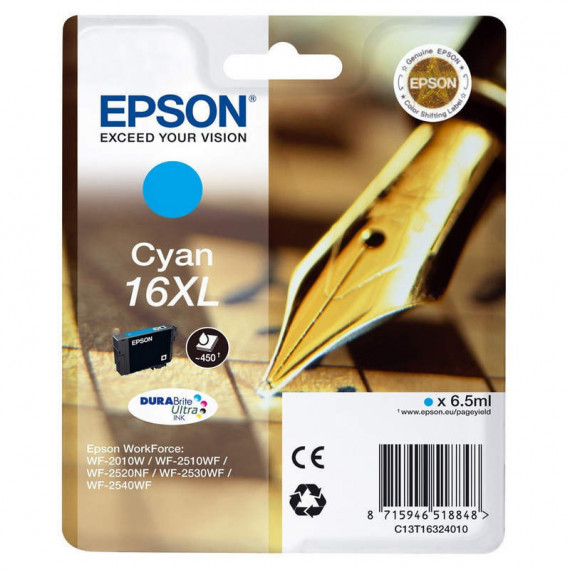 Tinta EPSON 16XL Cian