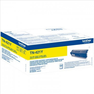 T&oacute;ner BROTHER TN-421Y Amarillo 1.800 Pag.