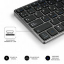 Teclado BLUETOOTH Aluminio Advance Compact  SUBBLIM