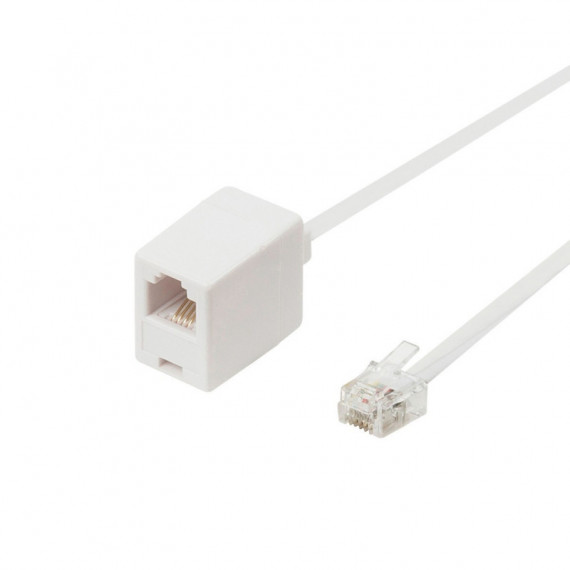 Cable Teléfono Macho-Hembra 2m