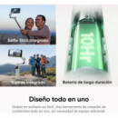 Gimbal para Smartphone INSTA360 Flow 2, Estabilizador Plegable con Ia para Teléfono, Gris