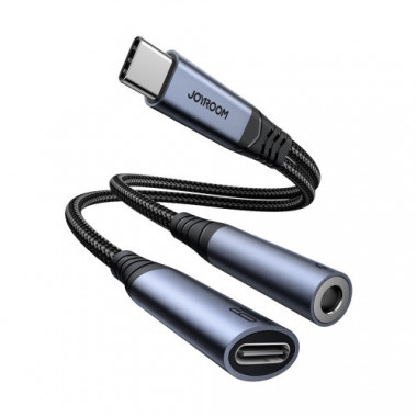 Cable Adaptador de Audio 2 en 1 Usb-c a Usb-c + 3,5MM  JOYROOM