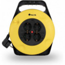 Alargador de Enchufes con 10 Mtrs. de Cable y 4 Tomas Schuko con Protección Térmica 250V 3500W  NGS