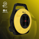 Alargador de Enchufes con 10 Mtrs. de Cable y 4 Tomas Schuko con Protección Térmica 250V 3500W  NGS