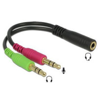 Cable Jack 3.5mm H a 2 Jack 3.5mm (auricular y micro)