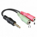 Cable Jack 3.5mm a 2 Jack 3.5mm H (auricular y micro)