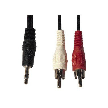 Cable 2RCA - Jack St 3,5MM 1,5MTS.  DIMELEC
