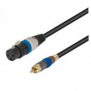 Cable Xlr-canon Hembra a Rca Macho 2MTS  NIMO