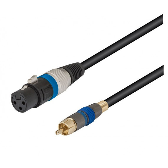 Cable Xlr-canon Hembra a Rca Macho 2MTS  NIMO