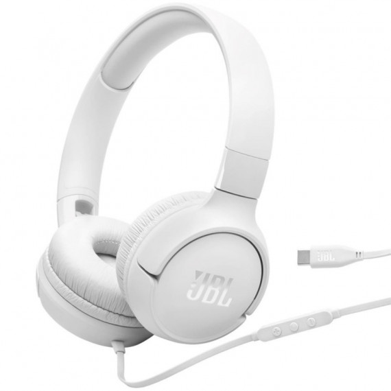 Auriculares JBL Tune 530C con Cable y Conexión Usb-c Blanco