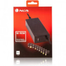 Alimentador Universal Automático 90W para Ordenador Portátil con Salida USB 5V-2A y 9 Adaptadores  NGS
