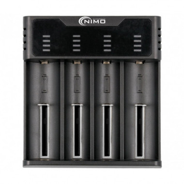 Cargador Bater&iacute;as Cil&iacute;ndricas de Ion-litio/ni-mh 4 Canales  NIMO