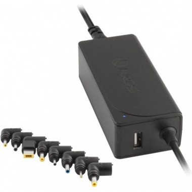 Alimentador Universal Autom&aacute;tico 45W para Ordenador Port&aacute;til con Salida USB 5V-2A y 8 Adaptadores  NGS