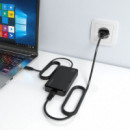 Cargador de Sobremesa PD3.0 1XUSB-C 1.8M, Negro USB Tipo-c 65W  AISENS