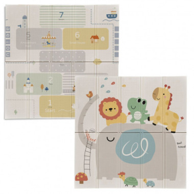 Alfombra de Juegos Reversible Trendy 8916 Animal Colorido 120&times;120 Cm. MS