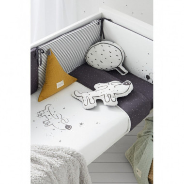 Edred&oacute;n Desenfundable + Protector 60X120 Guau Pirulos  BIMBI DREAMS