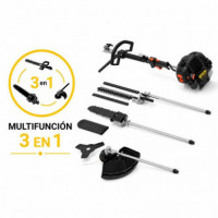Desbrozadora Multifuncion + Podadora + Cortasetos 52CC TAKUMA