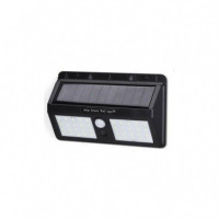 Proyector Solar Pared IP65 2W C/sensor Mov. Blanco Frio