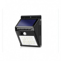 Proyector Solar Pared IP65 1W C/sensor Mov. Blanco Frio