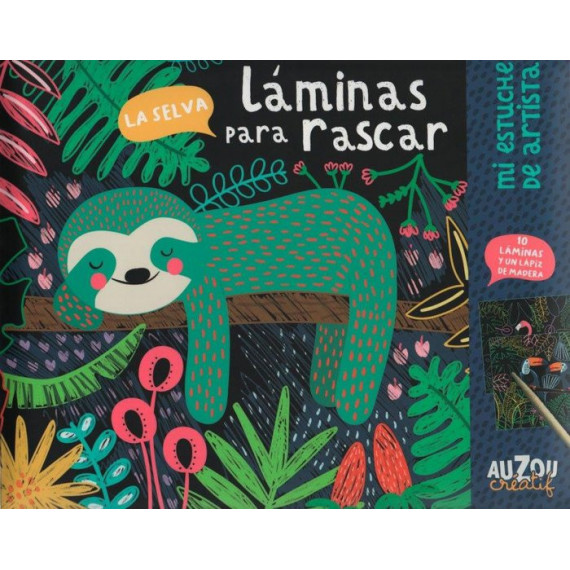 L�minas para rascar, la selva