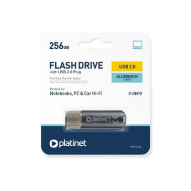 PLATINET PENDRIVE USB 2.0 X-DEPO 256GB NEGRO
