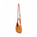 bolso media luna de rafia